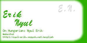 erik nyul business card